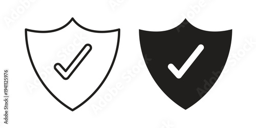Safe icon, line pictogram on white.