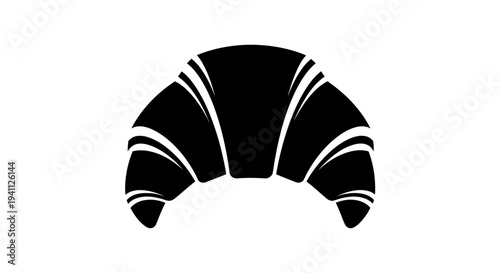 Croissant Pastry Bread Icon.
