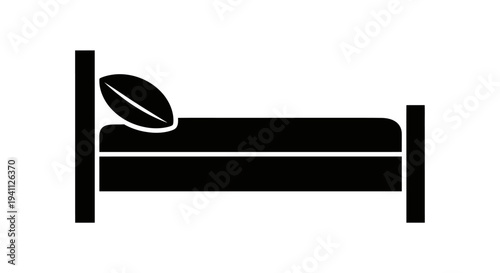 Rugby Ball on Bed Frame.