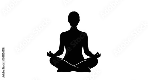 Silhouette of a Yoga Practitioner.