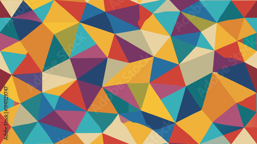 Colorful geometric triangle pattern background abstract vector illustration design
