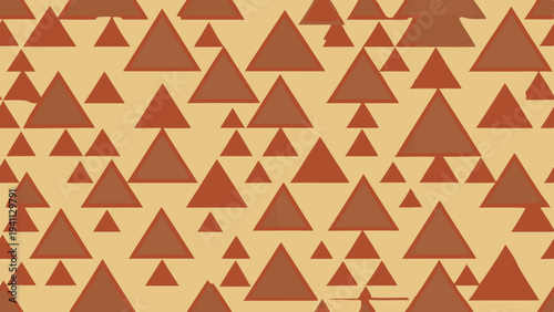 Seamless Geometric Triangle Pattern in Earthy Tones Design