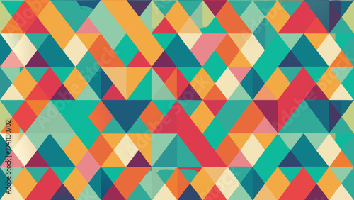 Colorful triangle pattern for modern design background