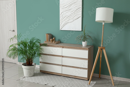 Chest of drawers, houseplan...