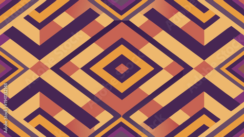 Abstract geometric pattern with diagonal lines and diamond shapes