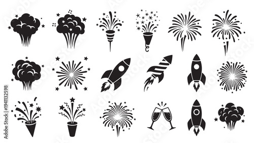 Airplane, suitcase, passport, hotel, map pin, and camera icons representing travel and vacation planning with clear, modern vector graphics.