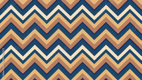 Seamless zigzag pattern with earth tone colors background