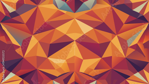 Warm-toned geometric pattern abstract background with dynamic symmetry