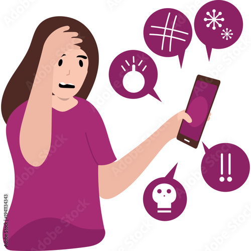 Cyberbullying Illustration