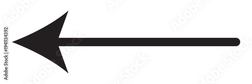 black long Arrow , left  simple arrows.  arrow signs, black and green arrows icons. white background, EPS10