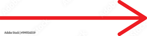 black and  red long  arrow isolated on a transparent background. Straight vector arrow icon. EPS10