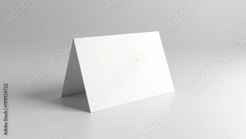 Blank table card mockup