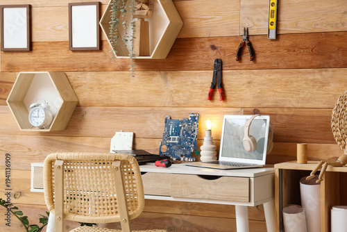Inventor's workplace with l...