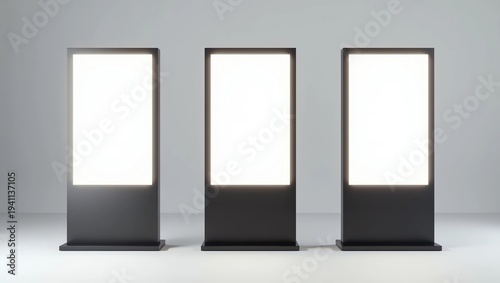 Digital signage led display mockup 