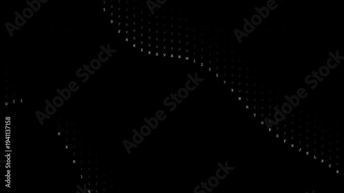 Animated abstract background featuring triangle particles flowing through dynamic vector field with geometric motion and data visualization aesthetics. Ideal for motion graphics, technology visuals.