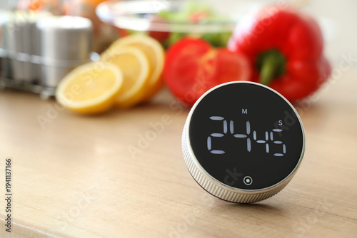 Modern kitchen timer on tab...
