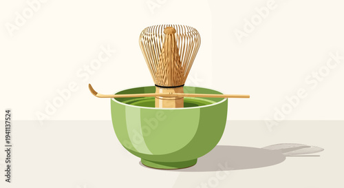 Matcha Tea Ceremony Set: Whisk, Scoop, and Bowl