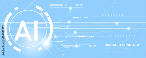 digital Ai background concept