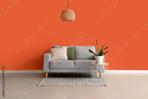 Comfortable sofa and housep...