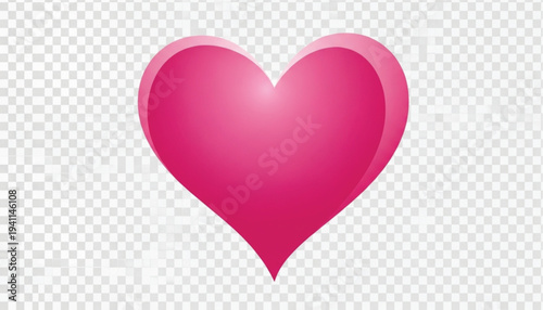 Pink heart symbol on pink and white background representing love romance and valentine design