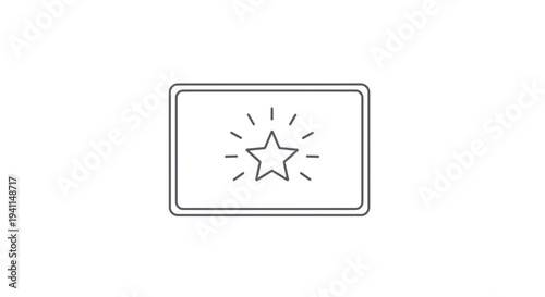 Shining star graphic within a digital frame symbolizing excellence achievement and top-tier