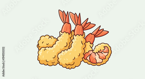 Crispy Golden Shrimp Tempura Appetizer