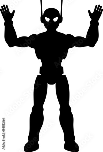 Marionette Puppet Controlled by Strings Silhouette