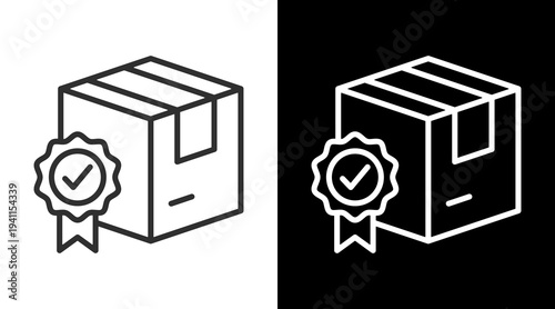 Product White Icon Set Vector 