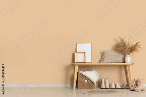 Interior of hallway with be...