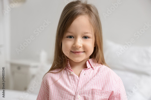 Portrait of cute little gir...