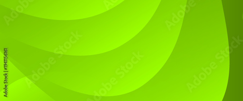 Modern Lime Green Layered Wave Abstract Background. A vibrant vector illustration featuring flowing chartreuse and emerald organic shapes with soft shadows. Ideal for eco-tech and energy branding.