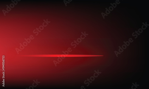 Vibrant red abstract gradient background with soft horizontal light streak for modern design and creative projects and Modern scenario