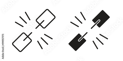 Weakness icon black, line, flat vector, isolated illustration.