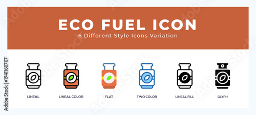 Eco fuel icon for web. mobile apps and ui.