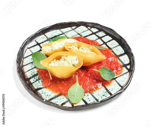 Plate of stuffed conchiglie...