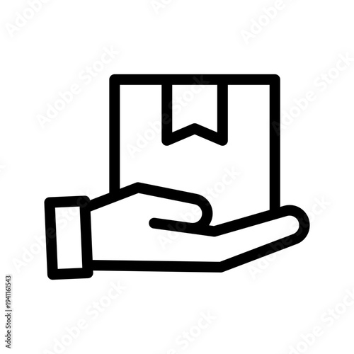 Delivery Hand Icon for Parcel Handling, Courier Services, and E-commerce Shipping