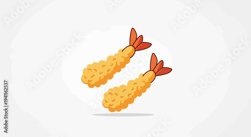 Crispy Golden Shrimp Tempura, Japanese Fried Seafood Appetizer