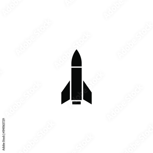 Solid black fill of a launch rocket space