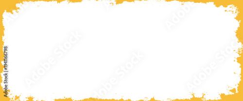 A rectangular white space bordered by a rough yellow texture