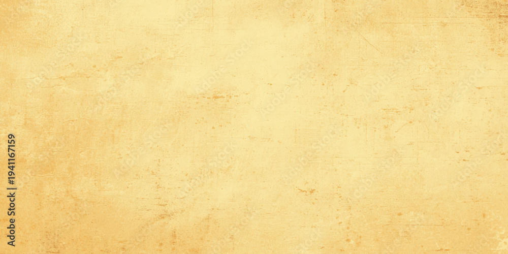 Obraz premium old paper texture with yellow color texture, Warm yellow or beige blank wall surface and damaged irregular texture background for a horizontal header banner. 