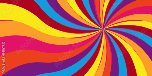 Abstract retro with sunburst pattern colorful design. Modern stipes line ray grunge design beam pattern texture. Funky ray elements themes Swirling pattern.