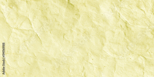 Crumpled yellow paper texture abstract light background with wrinkled cardboard texture vector illustration horizontal fold crumpled empty biodegradable paper.