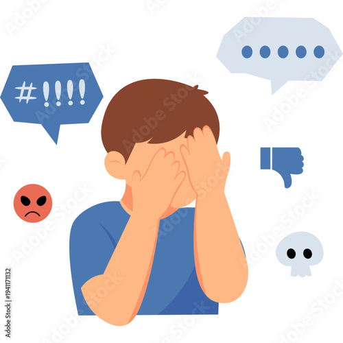 Cyberbullying Illustration