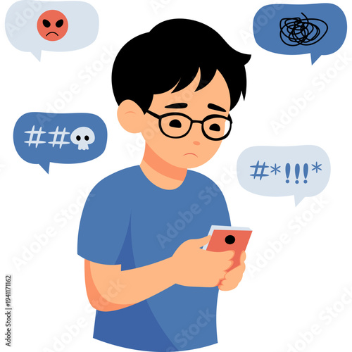 Cyberbullying Illustration