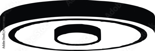 The image is a black and white illustration of an industrial device that resembles bearings, characterized by its minimalist design.