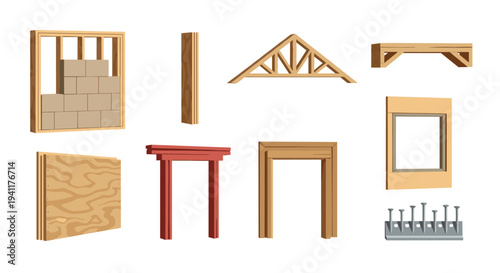 Essential building elements: construction materials and structures in modern design