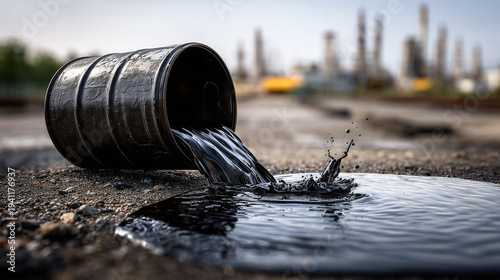 Oil Spill at Industrial Sit...