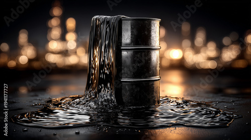 Oil Barrel Spill: An oil ba...