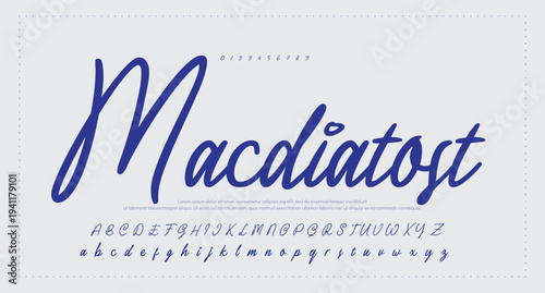 Elegant handwritten welcome script in black on white background