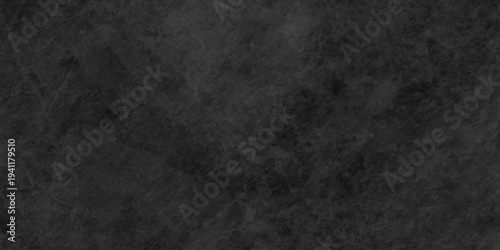 Dark black wall grunge studio blackboard concrete structure rock blank paper aged rough distressed marble background.